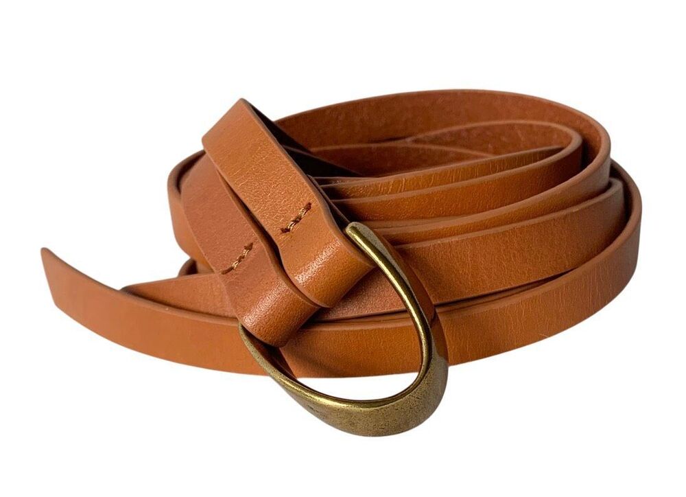 FRAME NORDSTROM BROWN LEATHER DOUBLE WRAP TIE Belt